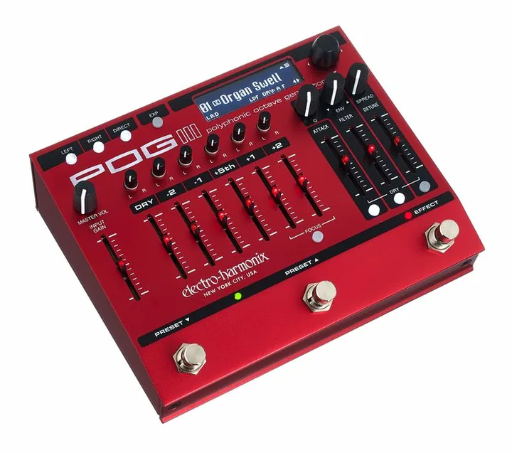 Electro Harmonix POG3 Octaver, grafica del pannello superiore