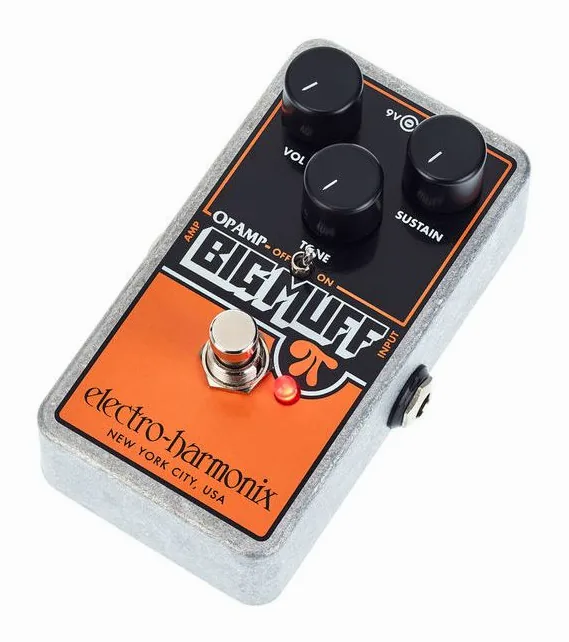 Electro Harmonix Op-Amp Big Muff Pi Fuzz, grafica del pannello superiore
