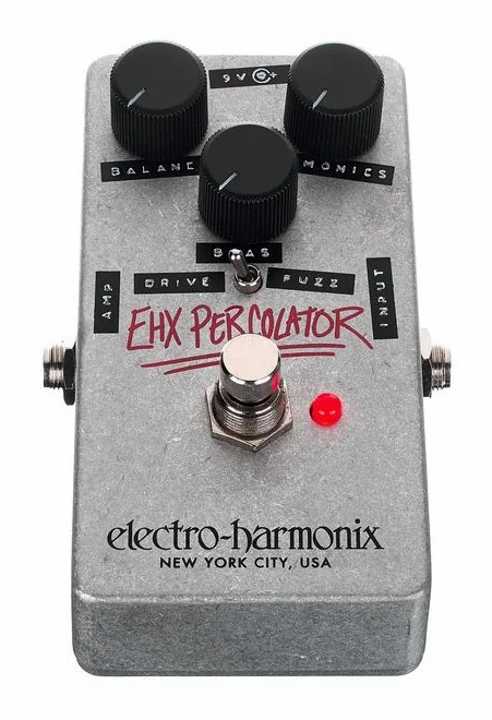 Electro Harmonix Percolator Overdrive/Fuzz, led e interruttore a pedale