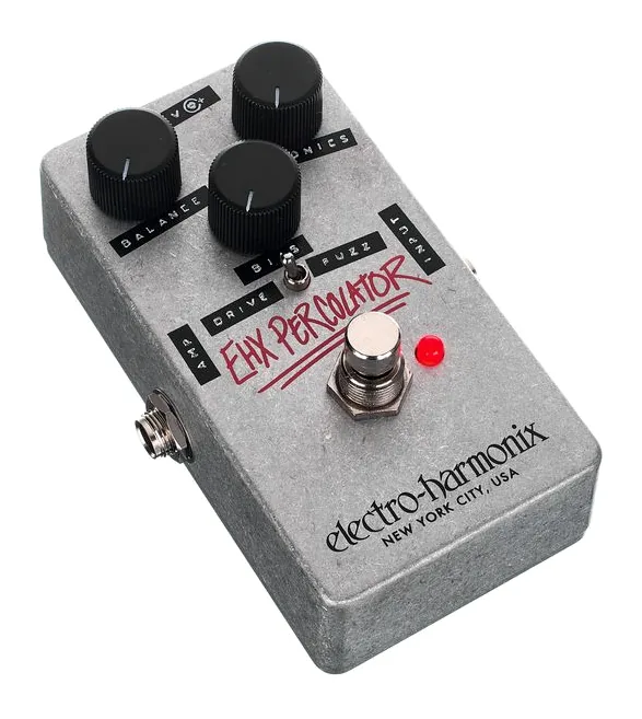 Electro Harmonix Percolator Overdrive/Fuzz, ingressi e uscite laterali