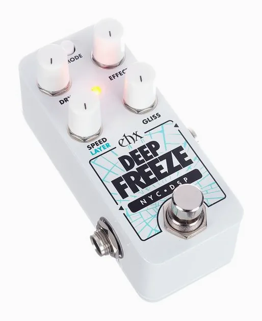 Electro Harmonix Pico Deep Freeze, led e interruttore a pedale