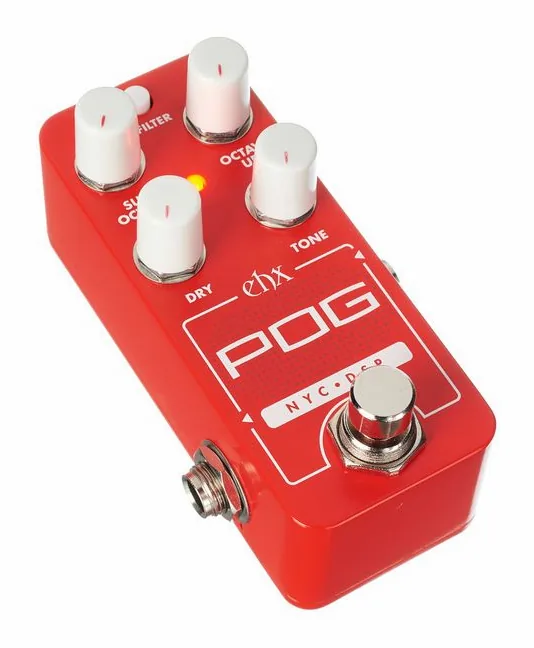 Electro Harmonix Pico POG Octaver, led e interruttore a pedale