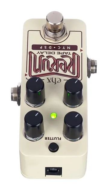 Electro Harmonix Pico Rerun Tape Delay, manopole viste dall'alto