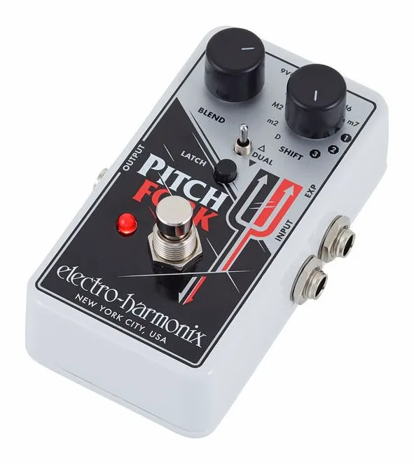 Electro Harmonix Pitch Fork Pitch Shifter, manopole viste dall'alto