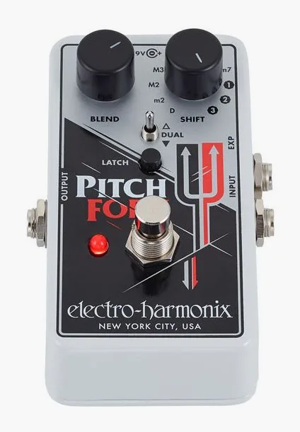 Electro Harmonix Pitch Fork Pitch Shifter, grafica del pannello superiore