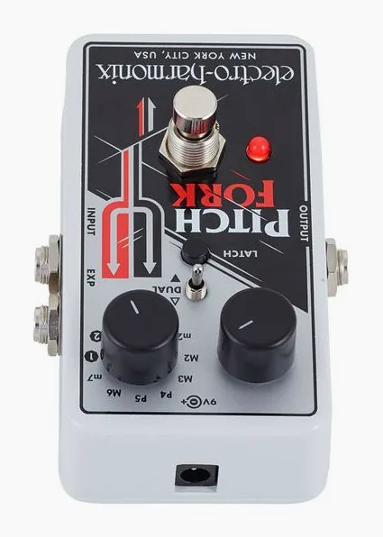 Electro Harmonix Pitch Fork Pitch Shifter, manopole viste dall'alto