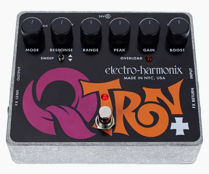 Electro Harmonix Q-Tron Plus Envelope Filter, manopole viste dall'alto