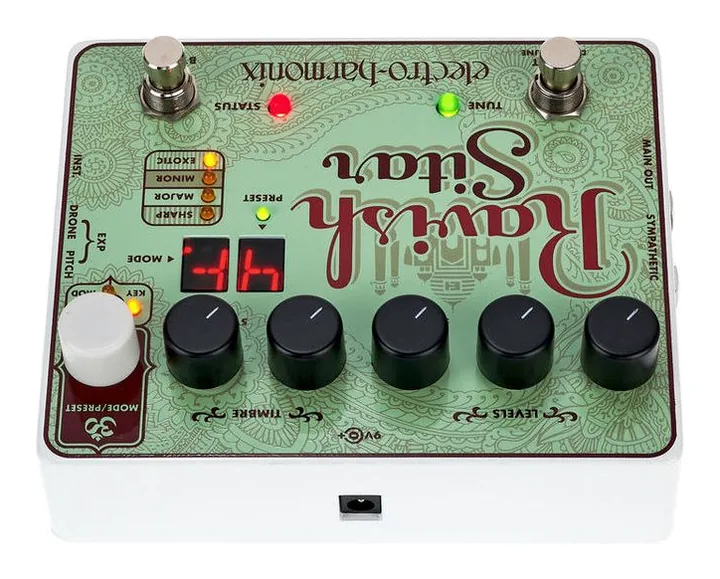 Electro Harmonix Ravish Sitar, led e interruttore a pedale