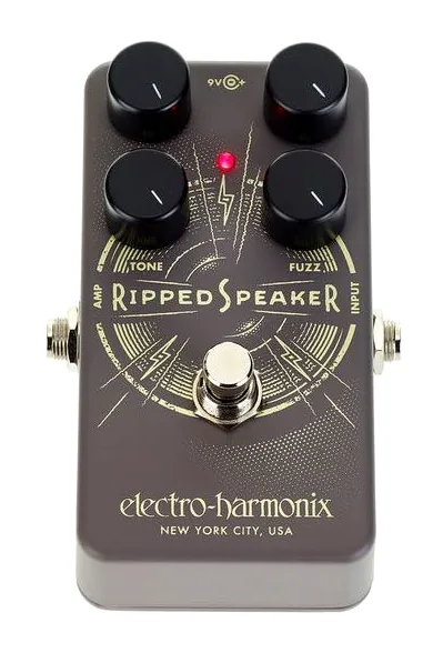 Electro Harmonix Ripped Speaker Fuzz, grafica del pannello superiore