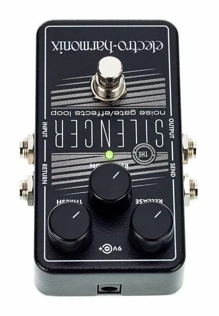 Electro Harmonix Silencer, manopole viste dall'alto