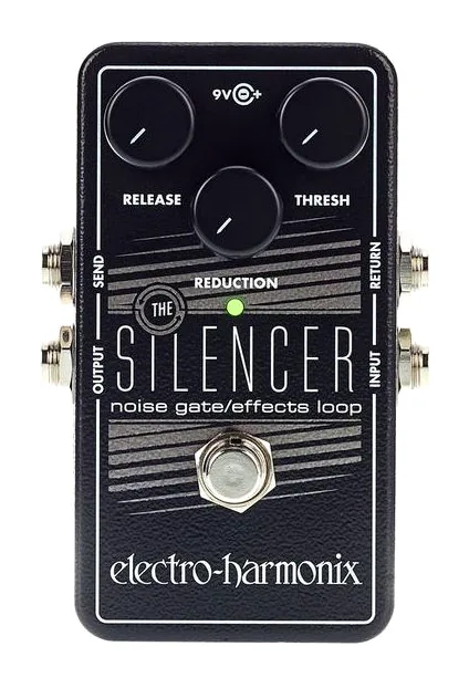 Electro Harmonix Silencer, connettori sul retro dell'unita