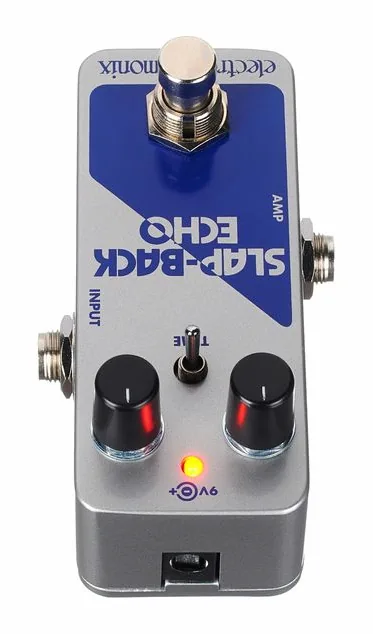Electro Harmonix Slap-Back Echo, manopole viste dall'alto