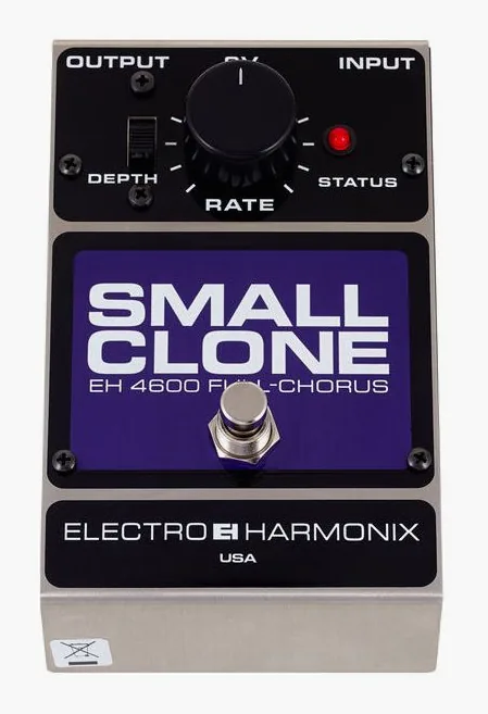Electro Harmonix Small Clone, connettori sul retro dell'unita