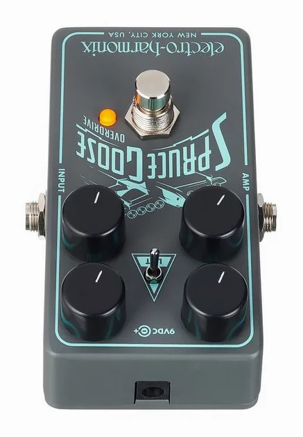 Electro Harmonix Spruce Goose Overdrive, ingressi e uscite laterali