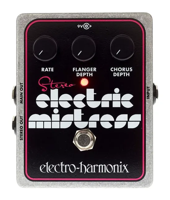 Electro Harmonix Stereo Electric Mistress, manopole viste dall'alto