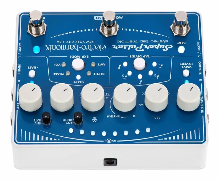 Electro Harmonix Super Pulsar, led e interruttore a pedale