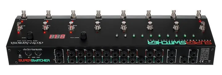 Electro Harmonix Super Switcher, connettori sul retro dell'unita
