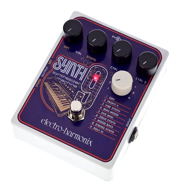 Electro Harmonix Synth9 Synthesizer Machine fotografato frontalmente