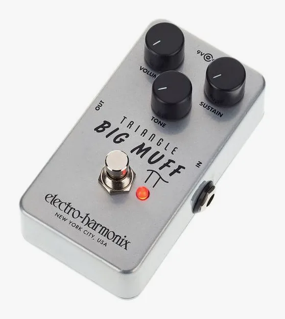 Electro Harmonix Triangle Big Muff Fuzz, grafica del pannello superiore