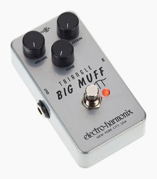 Electro Harmonix Triangle Big Muff Fuzz, grafica del pannello superiore