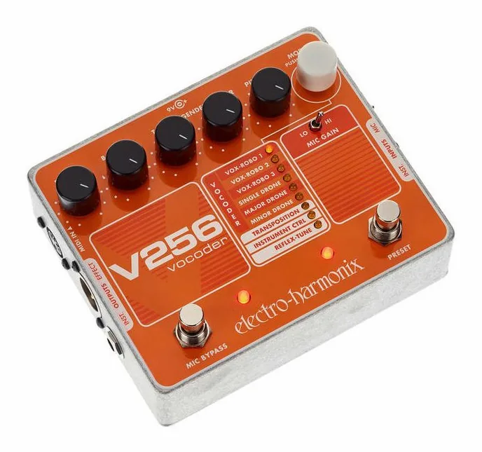 Electro Harmonix V256 Vocoder, connettori sul retro dell'unita