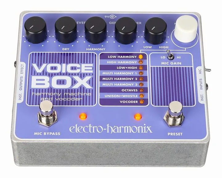 Electro Harmonix Voice Box, manopole viste dall'alto