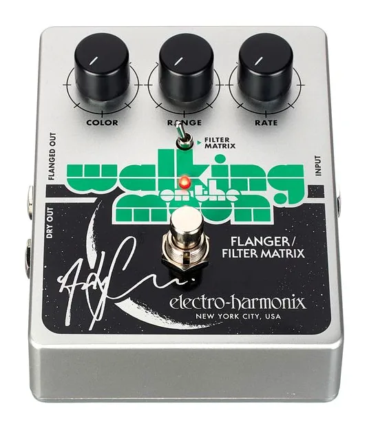 Electro Harmonix Walking On The Moon Flanger, led e interruttore a pedale