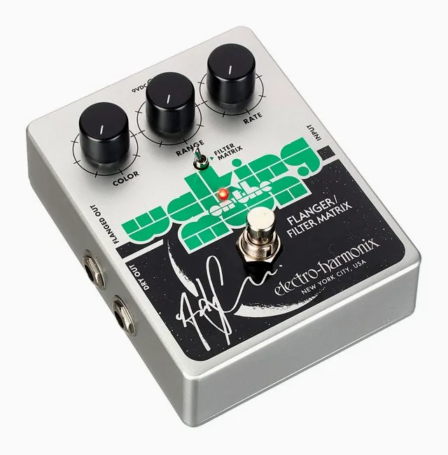 Electro Harmonix Walking On The Moon Flanger, led e interruttore a pedale