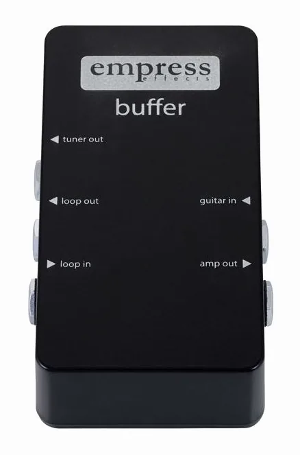Empress Effects Buffer, footswitch in primo piano