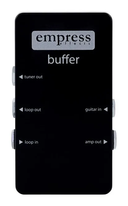Empress Effects Buffer, footswitch in primo piano