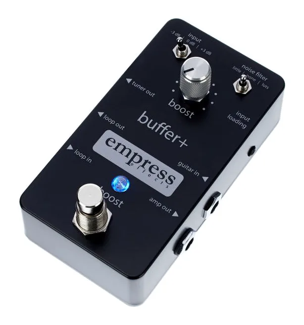 Empress Effects Buffer+ fotografato frontalmente