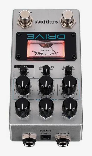 Empress Effects Drive Overdrive, manopole viste dall'alto