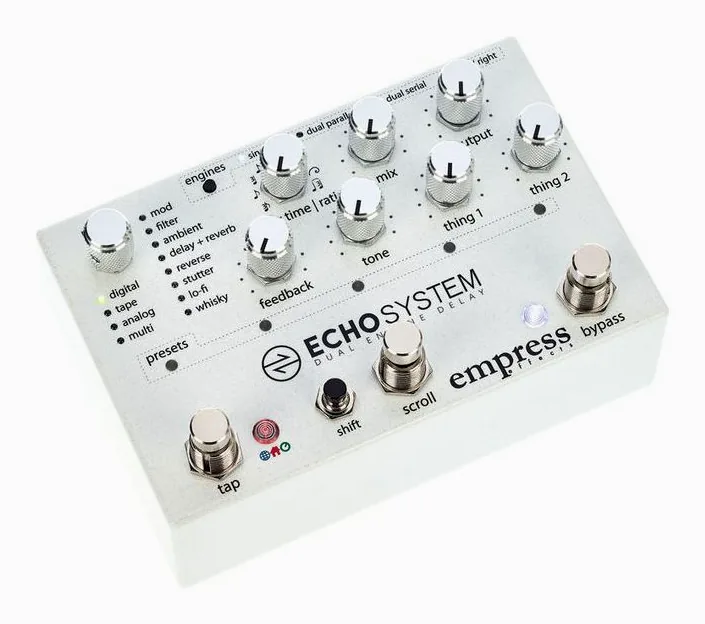 Empress Effects Echosystem, grafica del pannello superiore