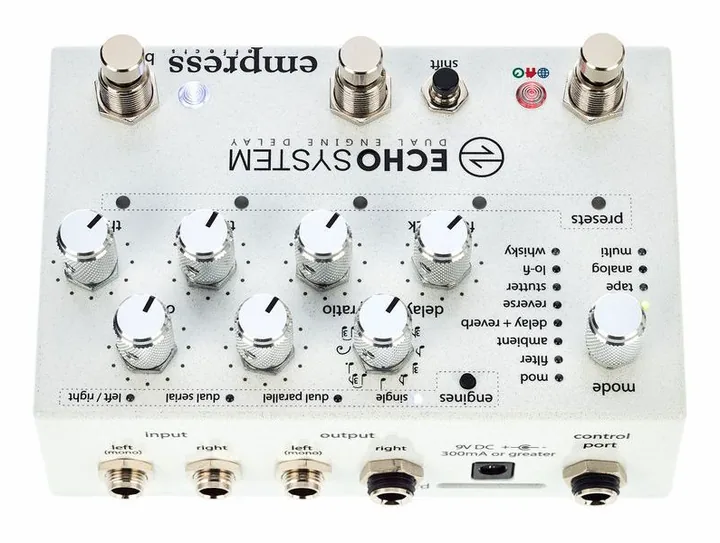 Empress Effects Echosystem, connettori sul retro dell'unita