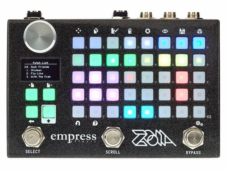 Empress Effects ZOIA, connettori sul retro dell'unita