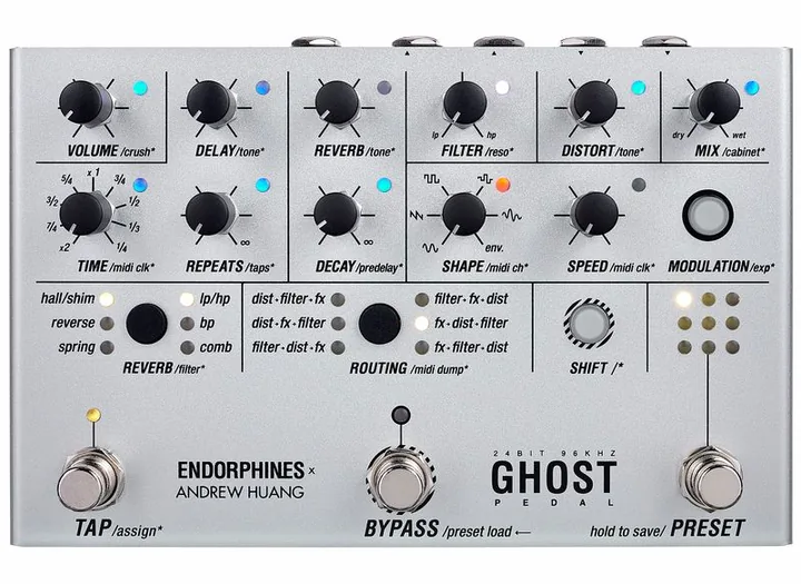 Endorphin.es Ghost Pedal, led e interruttore a pedale