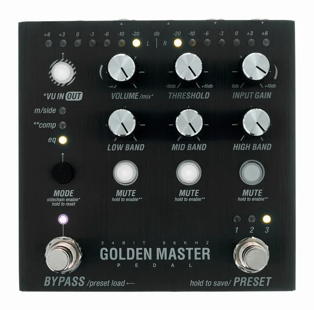 Endorphin.es Golden Master Pedal Black, led e interruttore a pedale