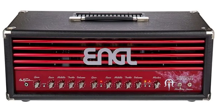 Engl E766 Marty Friedman Head, logo e finiture del pannello frontale