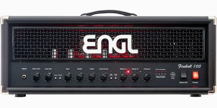 Engl Fireball 100 E635BO Blackout, logo e finiture del pannello frontale