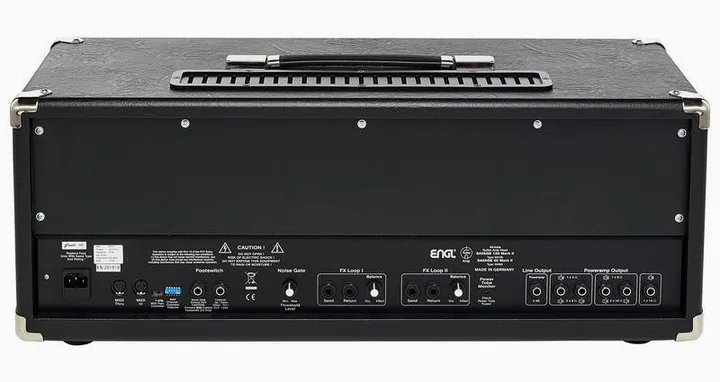 Engl Savage 120 E-610 MKII, logo e finiture del pannello frontale