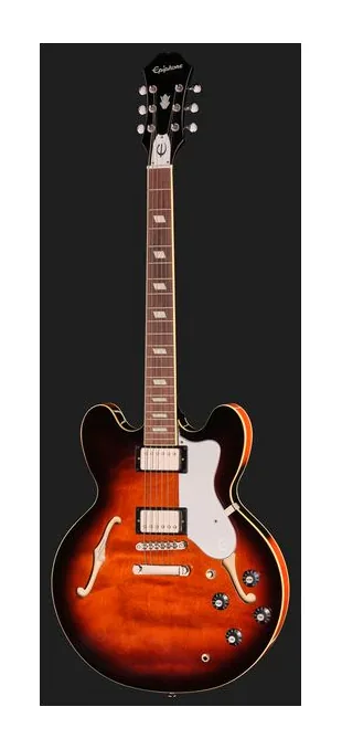Epiphone Bonehead Riviera DTSB, profilo laterale del corpo