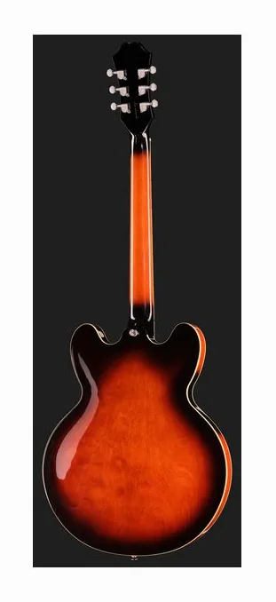 Epiphone Bonehead Riviera DTSB, paletta con meccaniche e logo
