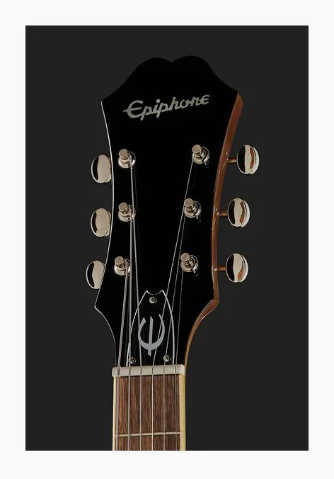 Epiphone Casino Natural w/ Epi Pro P90, manico e tastiera visti di lato