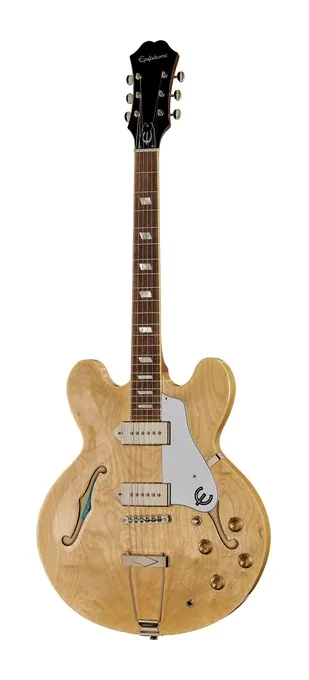 Epiphone Casino Natural w/ Epi Pro P90 visto di fronte