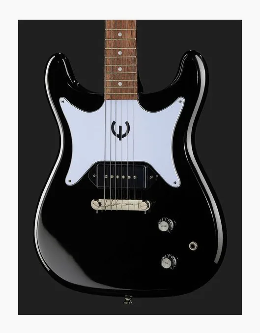 Epiphone Coronet Ebony, selettore pickup e jack di uscita