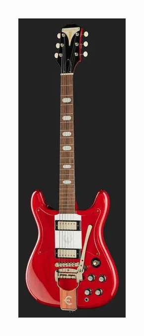 Epiphone Crestwood Custom Cherry, manico e tastiera visti di lato