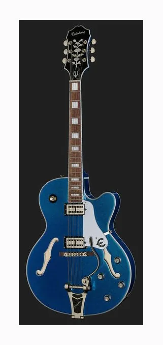 Epiphone Emperor Swingster Delta Blue, profilo laterale del corpo