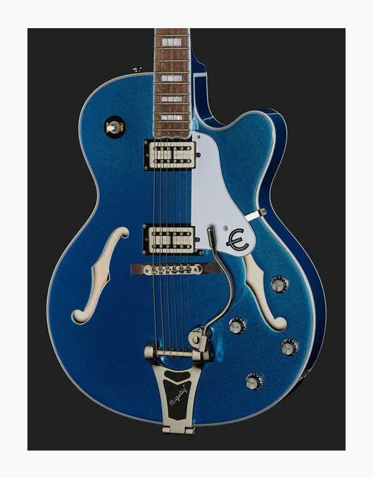 Epiphone Emperor Swingster Delta Blue, profilo laterale del corpo