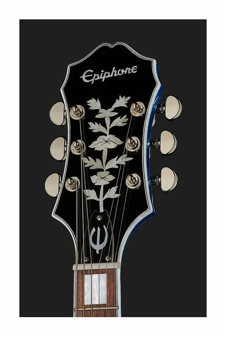 Epiphone Emperor Swingster Delta Blue, pickup e manopole dei controlli