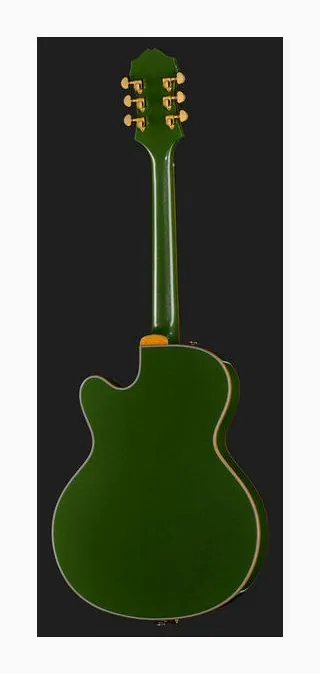 Epiphone Emperor Swingster Forest Green, selettore pickup e jack di uscita